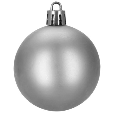 Maxi 100-dílná sada vánočních baněk stříbrná, vánoční ozdoby