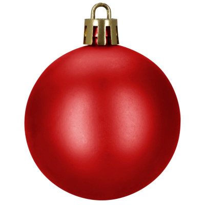 Maxi 100-dílná sada vánočních baněk červená, vánoční ozdoby
