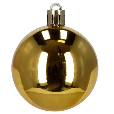 Maxi 100-dílná sada vánočních baněk zlatá, vánoční ozdoby