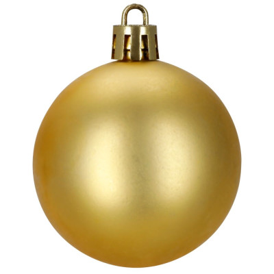 Maxi 100-dílná sada vánočních baněk zlatá, vánoční ozdoby