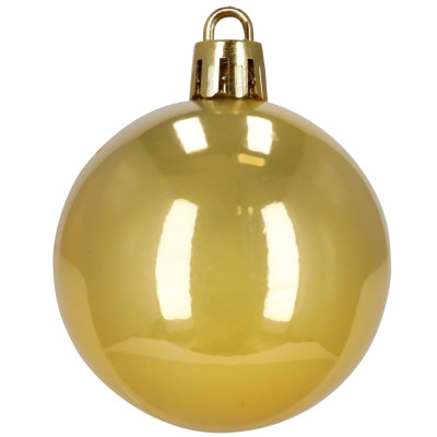 Maxi 100-dílná sada vánočních baněk zlatá, vánoční ozdoby