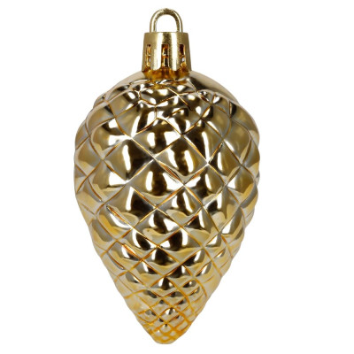 Maxi 100-dílná sada vánočních baněk zlatá, vánoční ozdoby