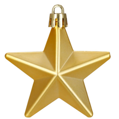 Maxi 100-dílná sada vánočních baněk zlatá, vánoční ozdoby