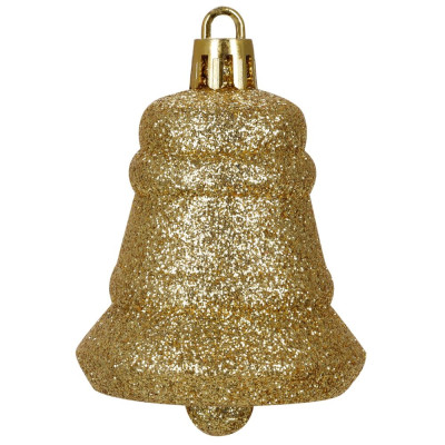 Maxi 100-dílná sada vánočních baněk zlatá, vánoční ozdoby