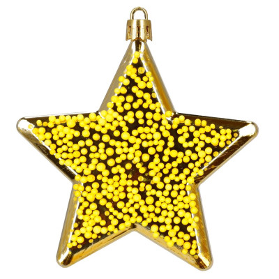 Vánoční baňky zlaté mix - 5/6/7 cm sada 40ks, vánoční ozdoby