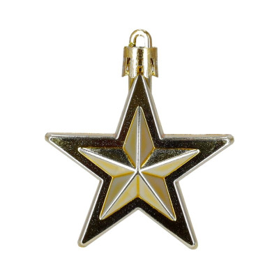 Vánoční baňky zlato-hnědé mix - 48ks, vánoční ozdoby