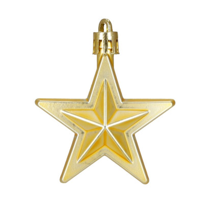 Vánoční baňky zlato-hnědé mix - 48ks, vánoční ozdoby