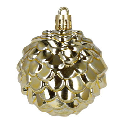 Vánoční baňky zlato-hnědé mix - 48ks, vánoční ozdoby