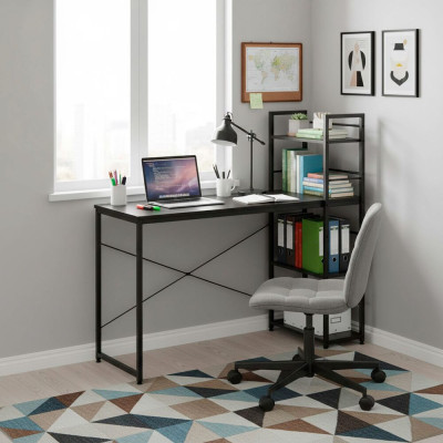 Psací stůl 120x48x122 cm SPRINGOS HF0046 černý