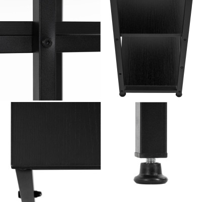 Psací stůl 120x48x122 cm SPRINGOS HF0046 černý