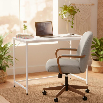 Psací stůl 100x50x76 cm SPRINGOS HF0042 bílý