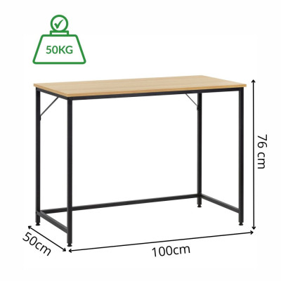 Psací stůl 100x50x76 cm SPRINGOS HF0044 světle hnědý