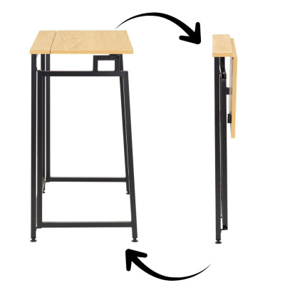 Skládací psací stůl 80x40x76 cm SPRINGOS HF0058 světle hnědý