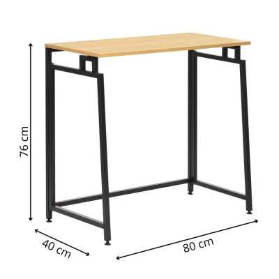 Skládací psací stůl 80x40x76 cm SPRINGOS HF0058 světle hnědý