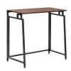 Skládací psací stůl 80x40x76 cm SPRINGOS HF0056 tmavě hnědý