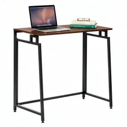 Skládací psací stůl 80x40x76 cm SPRINGOS HF0056 tmavě hnědý
