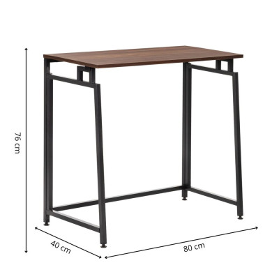 Skládací psací stůl 80x40x76 cm SPRINGOS HF0056 tmavě hnědý