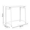 Skládací psací stůl 80x40x76 cm SPRINGOS HF0057 bílý