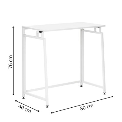 Skládací psací stůl 80x40x76 cm SPRINGOS HF0057 bílý