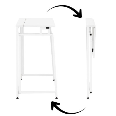 Skládací psací stůl 80x40x76 cm SPRINGOS HF0057 bílý