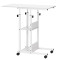 Mobilní stůl 80x40x76-86 cm SPRINGOS HF0059 bílý