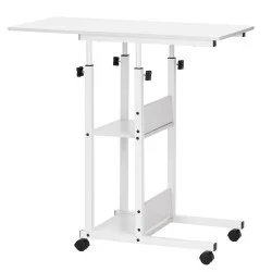 Mobilní stůl 80x40x76-86 cm SPRINGOS HF0059 bílý