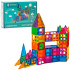 Barevná stavebnice s 60 magnetickými bloky nabízí nespočet možností sestavení a podporuje rozvoj dětské představivosti, logického myšlení i jemné motoriky. Jednotlivé díly se snadno spojují a umožňují tvořit různé tvary, stavby i kreativní konstrukce. Stavebnice je vyrobena z bezpečných, certifikovaných materiálů, vhodná pro děti od 3 let. Ideální hračka pro zábavné učení hrou.
