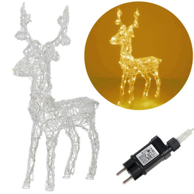 LED Sob - 42cm, 100LED, časovač, IP44, teplá bílá