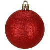 Vánoční baňky červené mix - sada 40ks, vánoční ozdoby
