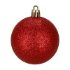 Vánoční baňky červené mix - sada 40ks, vánoční ozdoby