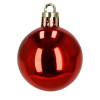 Vánoční baňky červené mix - sada 40ks, vánoční ozdoby