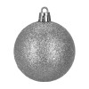 Vánoční baňky stříbrné mix - sada 40ks, vánoční ozdoby