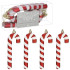 Lízátka červeno-bílé sada 4ks, vánoční ozdoby