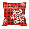 Vánoční povlaky na polštářky 40x40 cm, sada 4ks, červeno-bílé