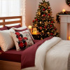 Vánoční povlaky na polštářky 40x40 cm, sada 4ks, dekorativní motiv