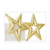Vánoční hvězdy zlaté - sada 2ks, vánoční ozdoby