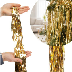Andělské vlasy na vánoční stromeček 1m zlaté, vánoční ozdoba