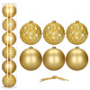 Vánoční baňky zlaté - 15cm sada 6ks, vánoční ozdoby