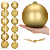 Vánoční baňky zlaté - 15cm sada 6ks, vánoční ozdoby