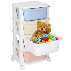 Skříňka na kolečkách 4 zásuvky SPRINGOS HA0214