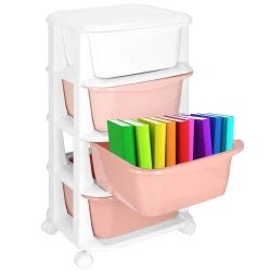 Skříňka na kolečkách 4 zásuvky SPRINGOS HA0212