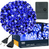 LED světelný řetěz - 34,5m 500LED 8-funkcí IP20 modrá