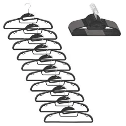 Plastová ramínka na oblečení 41 cm sada 20ks SPRINGOS HG0080 černá