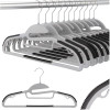 Plastová ramínka na oblečení 41 cm sada 20ks SPRINGOS HG0082 šedá