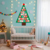 Adventní kalendář plstěný pro děti - zelený stromeček 102cm, vánoční dekorace