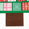 Adventní kalendář plstěný pro děti - zelený stromeček 102cm, vánoční dekorace