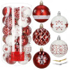 Vánoční baňky červené mix - 6cm sada 30ks, vánoční ozdoby