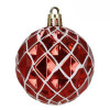 Vánoční baňky červené mix - 6cm sada 30ks, vánoční ozdoby