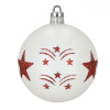 Vánoční baňky červené mix - 6cm sada 30ks, vánoční ozdoby