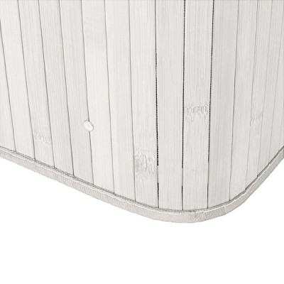 Koš na prádlo dvoudílný 105l SPRINGOS bambus bílý/světle šedý